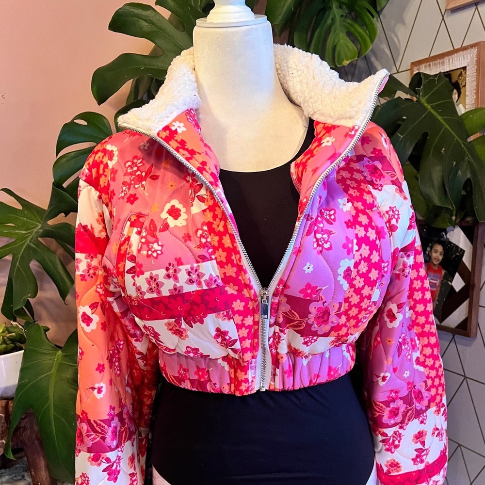 Altar’d State Patchwork Coat size xsmall NEW